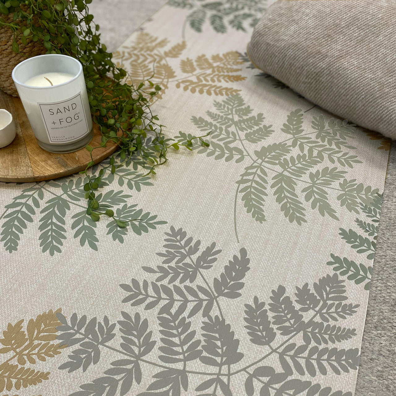 2149 Anaya Fern Green Wallpaper by Belgravia