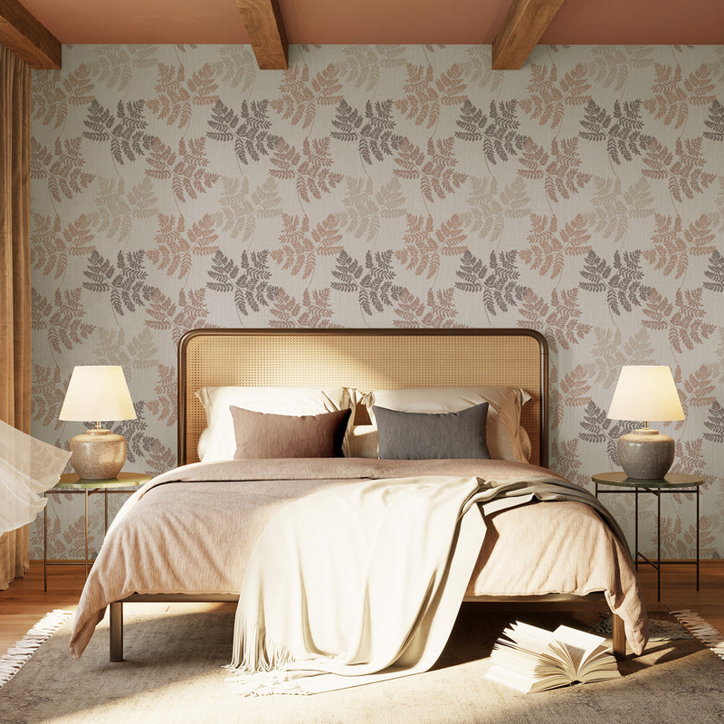 2150 Anaya Fern Taupe Wallpaper by Belgravia