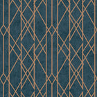 215144 Kristina Geo Navy Wallpaper By Rasch