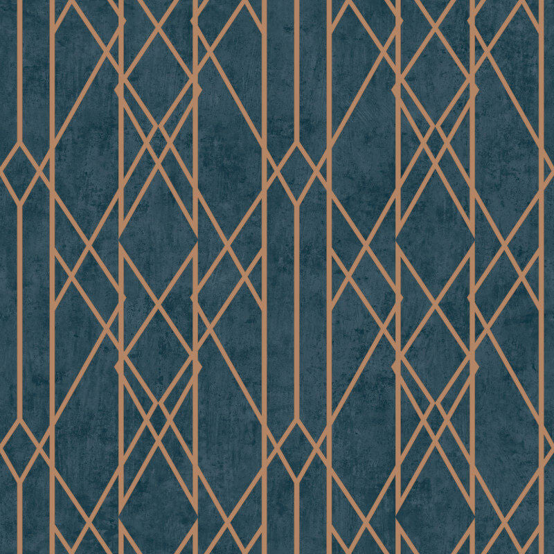 215144 Kristina Geo Navy Wallpaper By Rasch