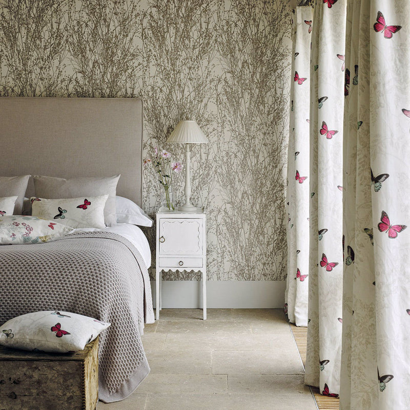 215695 ( DWOW215695 ) Meadow Canvas Woodland Walk Wallpaper by Sanderson