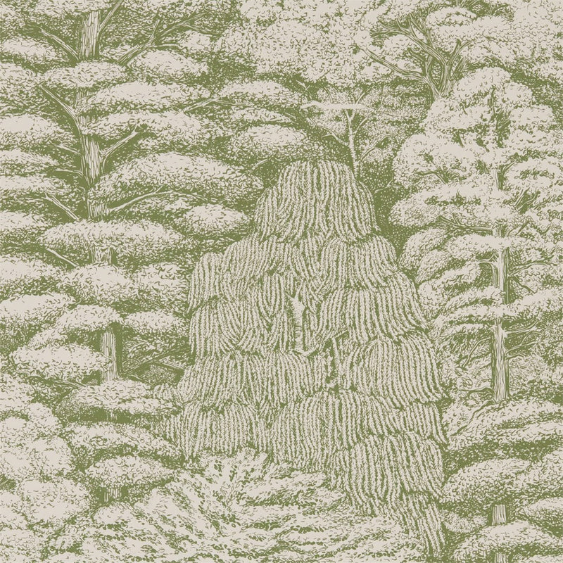 215720 ( DWOW215720 ) Woodland Toile Woodland Walk Wallpaper by Sanderson