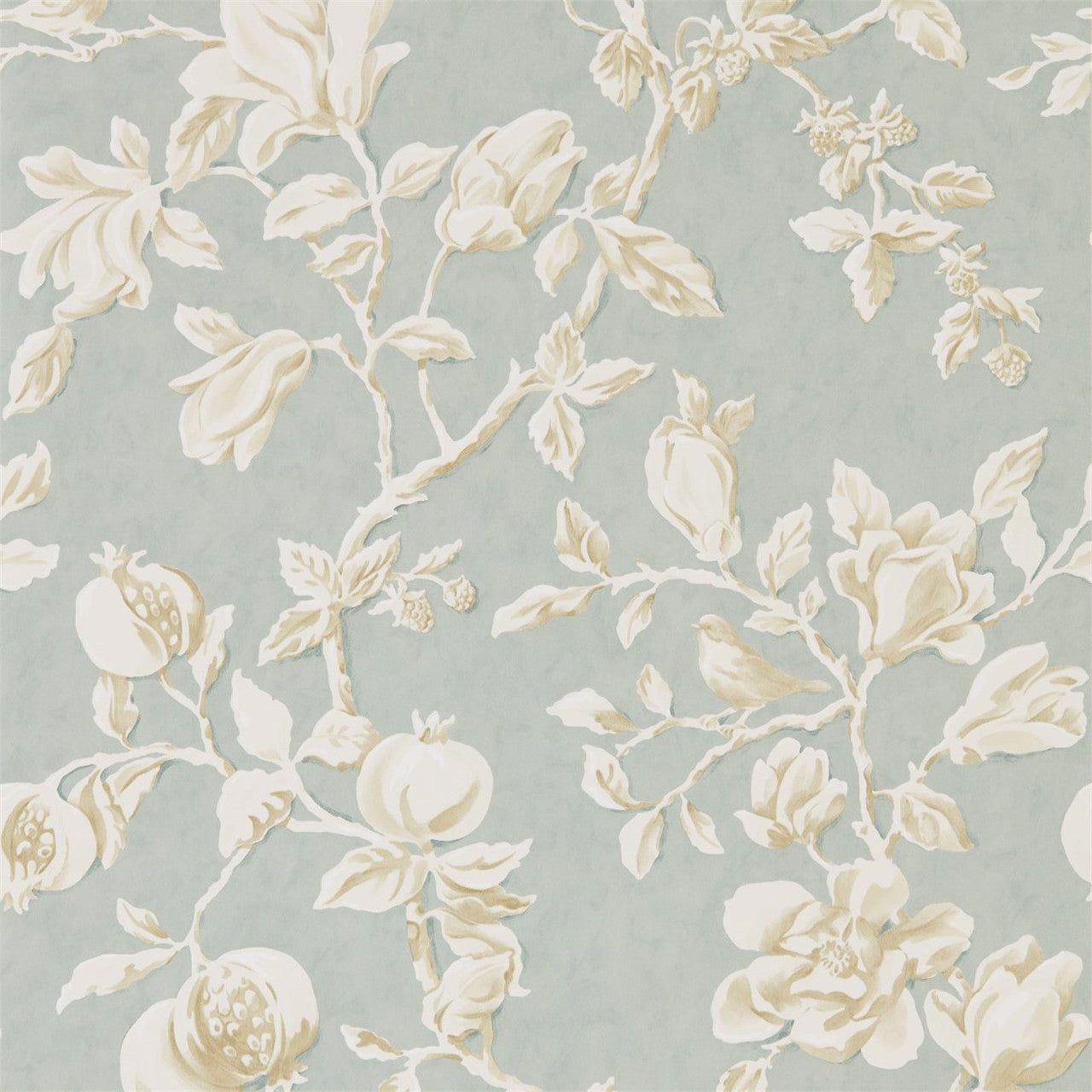 215724 ( DWOW215724 ) Magnolia & Pomegranate Woodland Walk Wallpaper by Sanderson