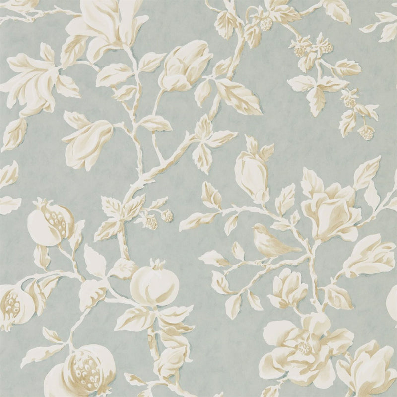 215724 ( DWOW215724 ) Magnolia & Pomegranate Woodland Walk Wallpaper by Sanderson