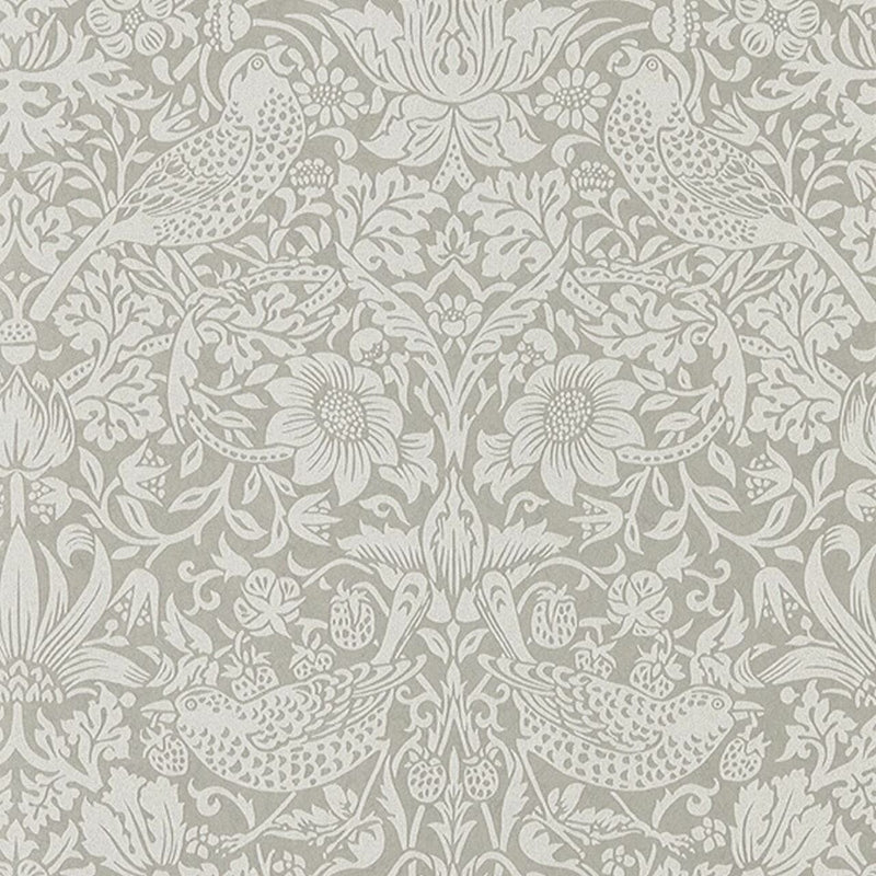 216017 ( DMPU216017 ) Strawberry Thief Pure Wallpaper by Morris & Co