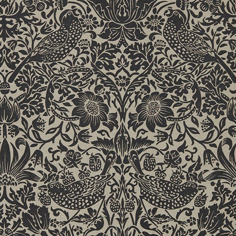 216018 ( DMPU216018 ) Strawberry Thief Pure Wallpaper by Morris & Co