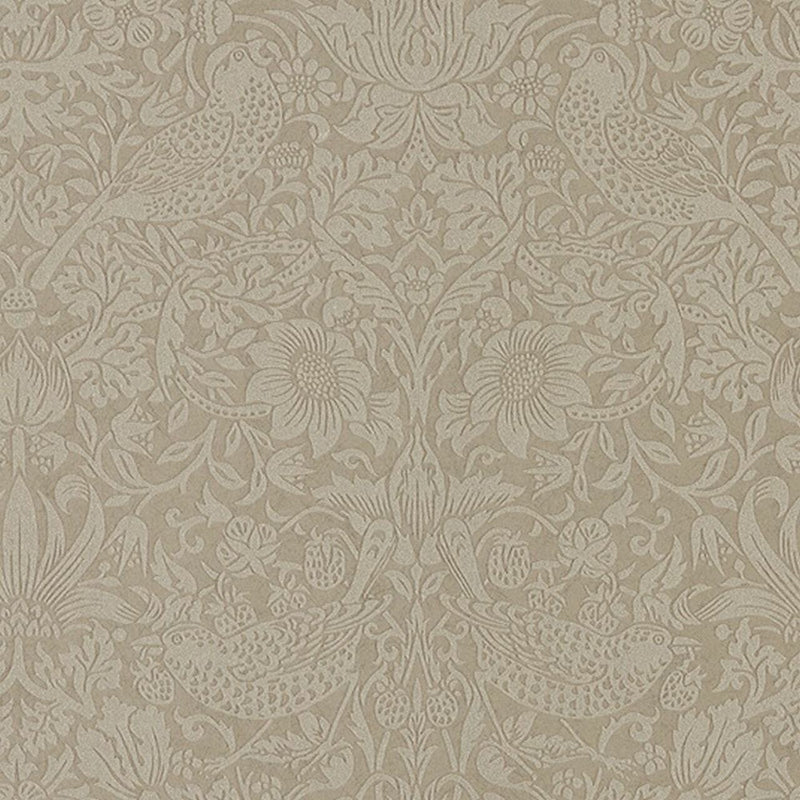 216019 ( DMPU216019 ) Strawberry Thief Pure Wallpaper by Morris & Co