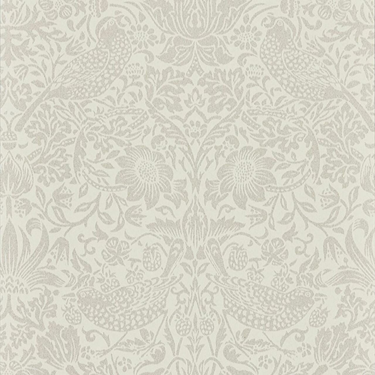 216020 ( DMPU216020 ) Strawberry Thief Pure Wallpaper by Morris & Co