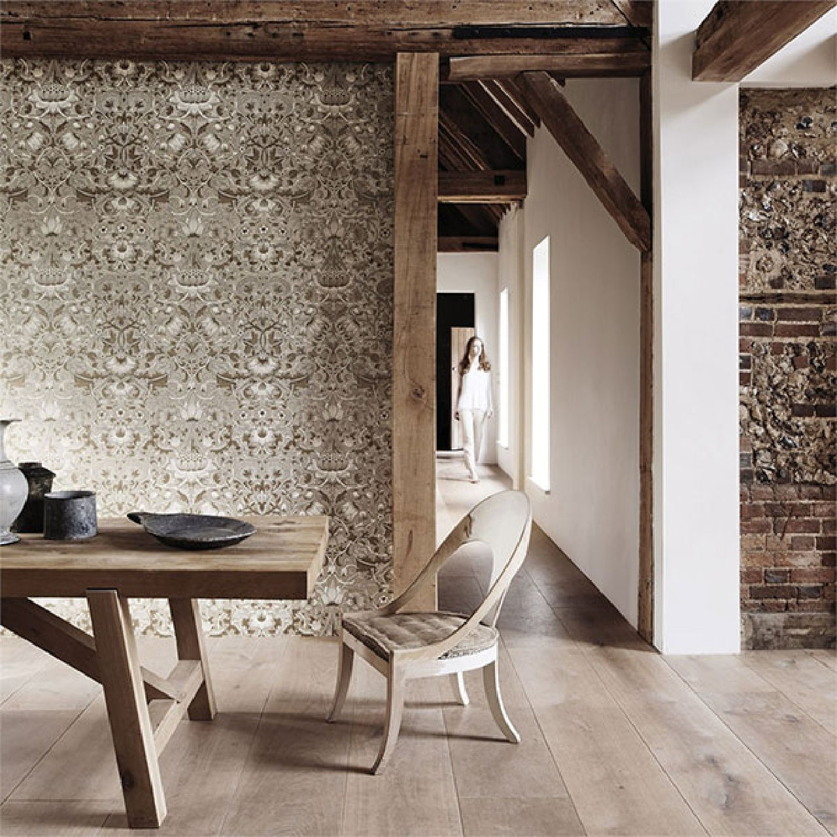 Lodden Pure Wallpaper by Morris & Co