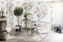 216305 Magnolia & Blossom Panel A Waterperry Wallpaper by Sanderson