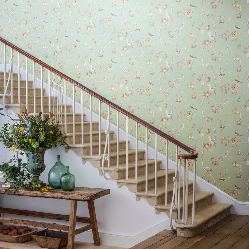216314 Fruit Aviary Art Of The Garden Wallpaper By Sanderson