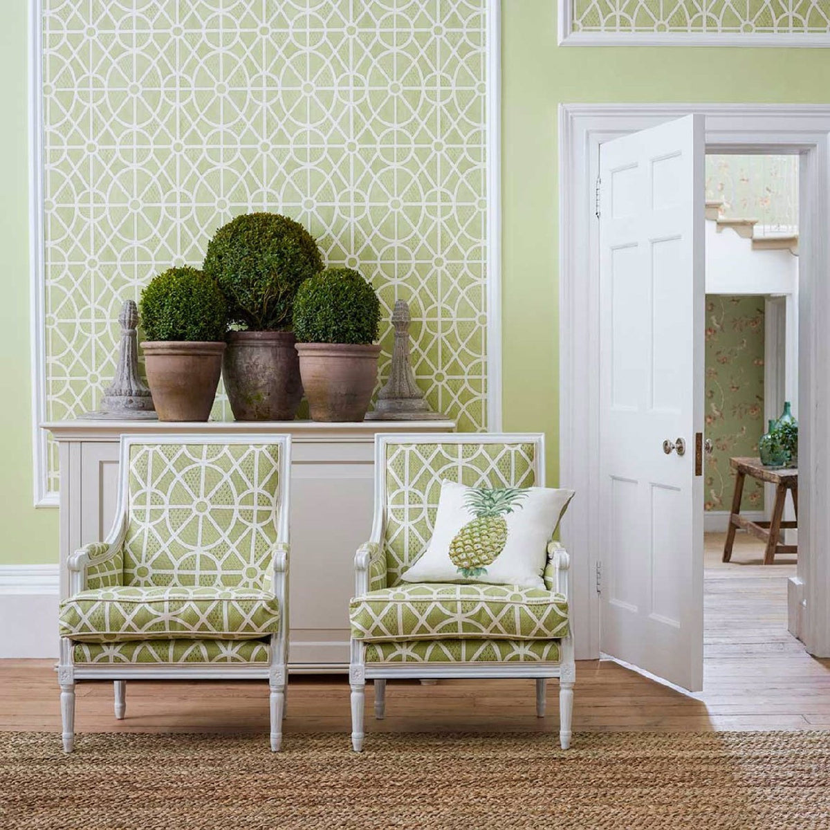 Garden Plan Art Of The Garden Wallpaper By Sanderson