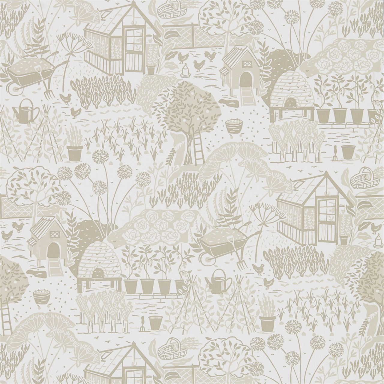 216353 The Allotment The Potting Room Wallpaper By Sanderson Home