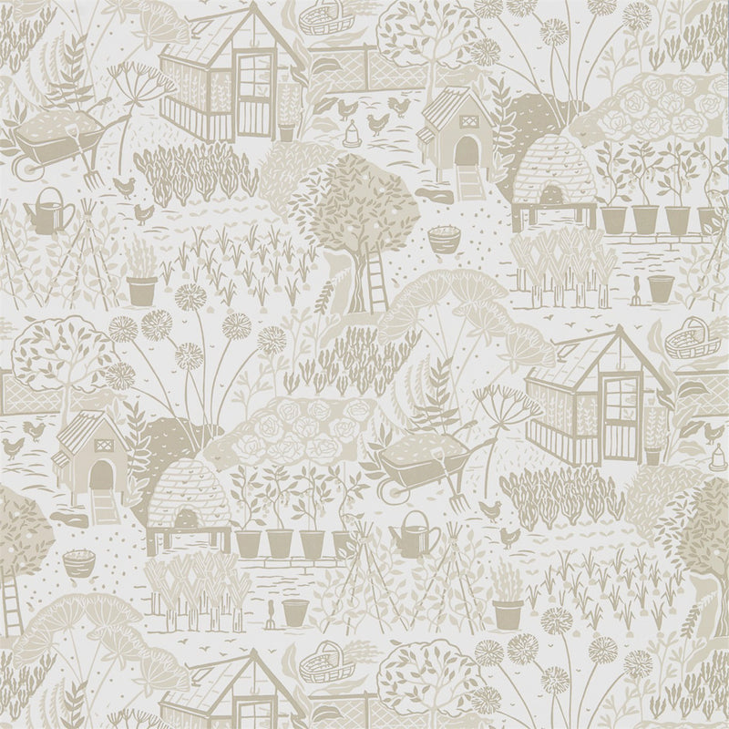 216353 The Allotment The Potting Room Wallpaper By Sanderson Home