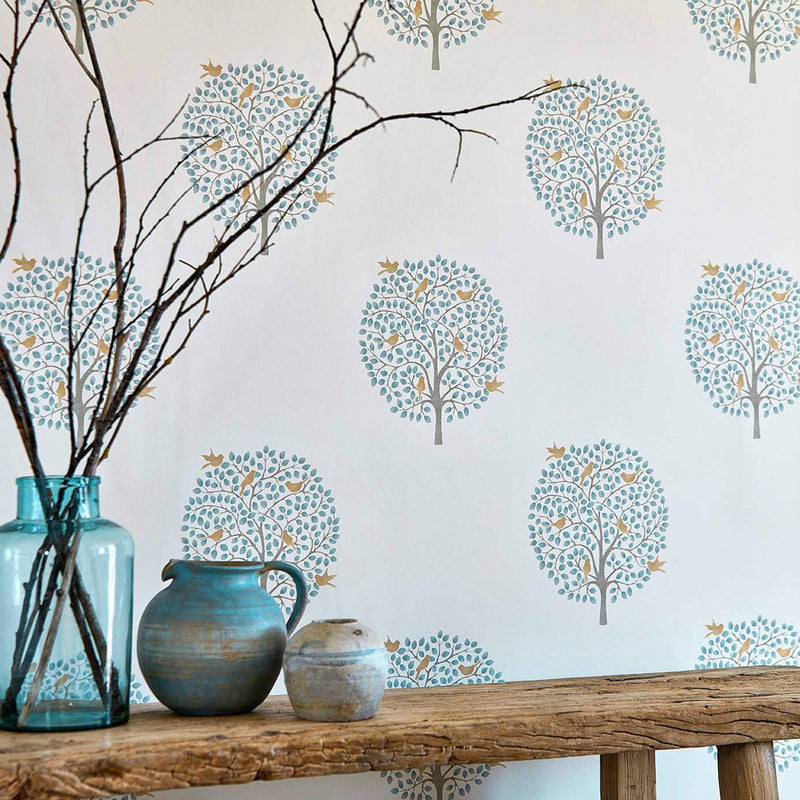 216360 Bay Tree The Potting Room Wallpaper By Sanderson Home