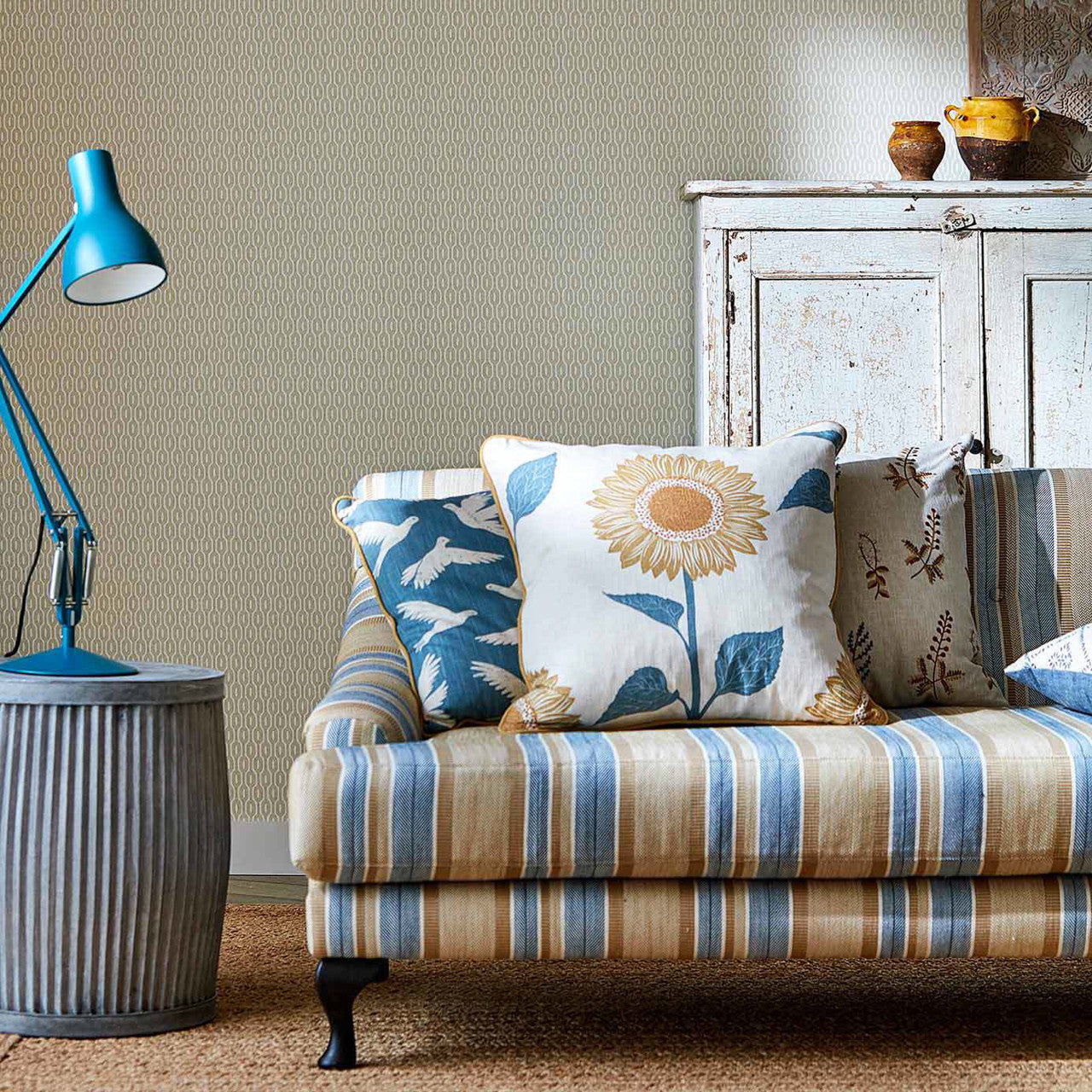 216367 Hemp The Potting Room Wallpaper By Sanderson Home