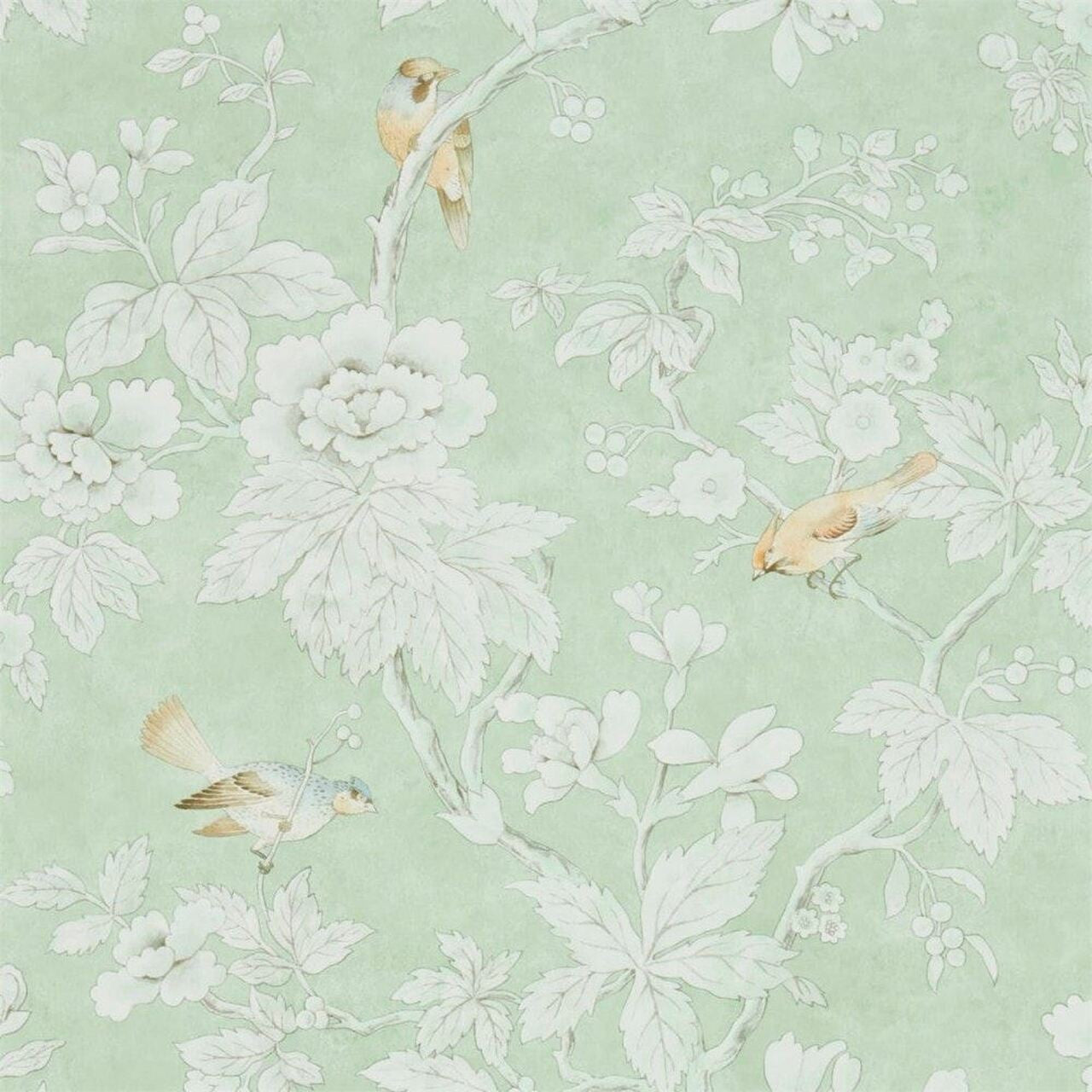 216387 Chiswick Grove Sage Chiswick Grove Wallpaper by Sanderson