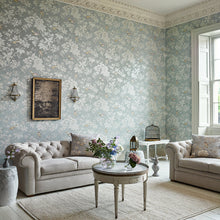 Chiswick Grove Silver Chiswick Grove Wallpaper by Sanderson