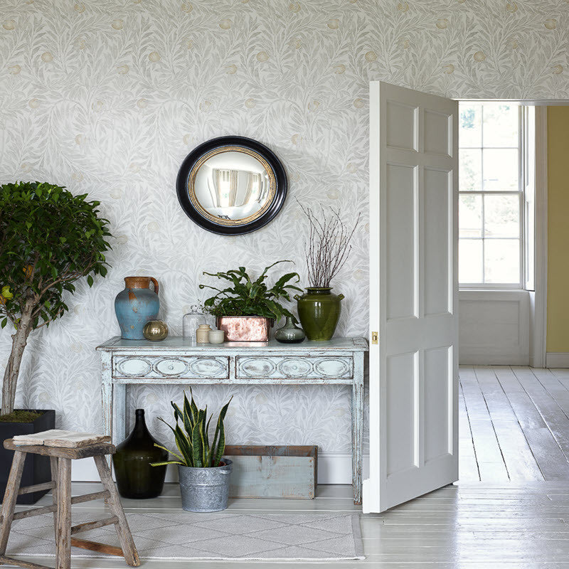 Orange Tree Dove Chiswick Grove Wallpaper by Sanderson