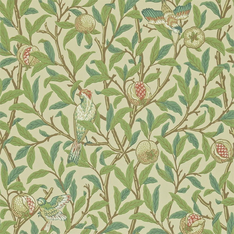 216455 Bird & Pomegranate The Craftsman Wallpaper By Morris & Co
