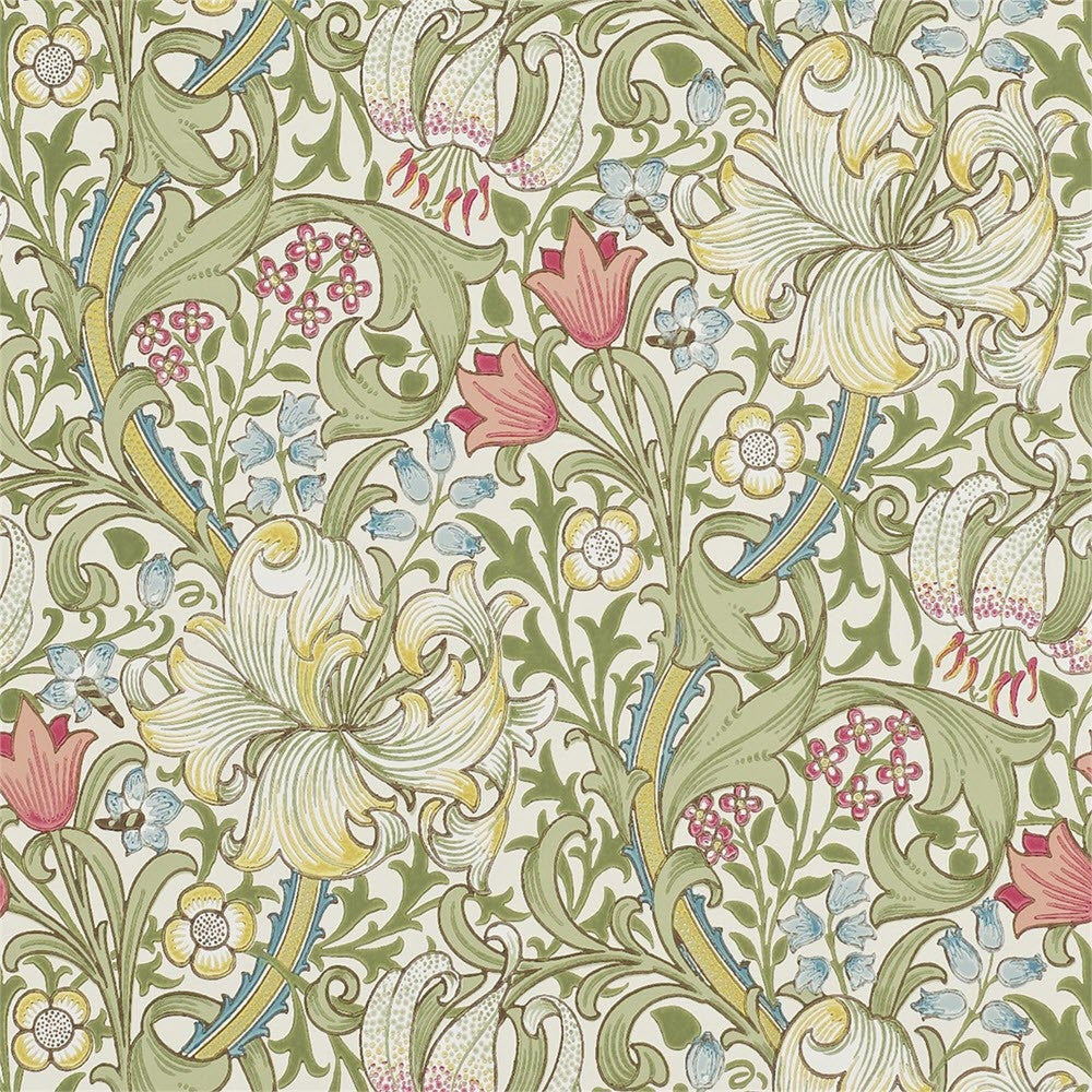 216460 Golden Lily The Craftsman Wallpaper By Morris & Co