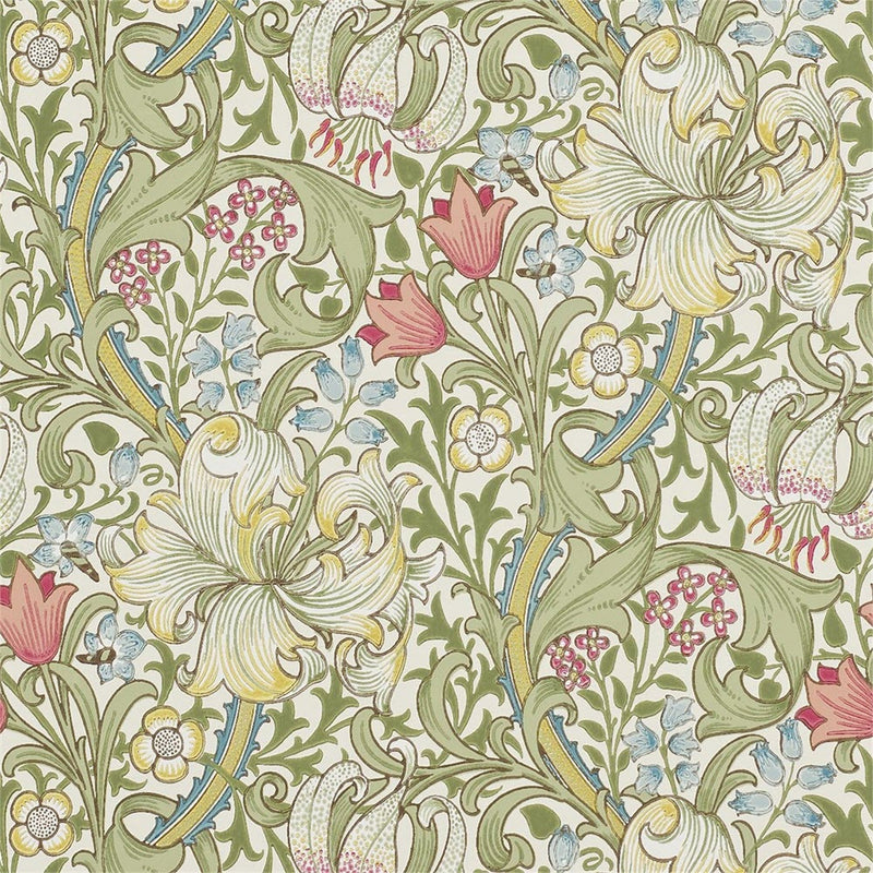 216460 Golden Lily The Craftsman Wallpaper By Morris & Co