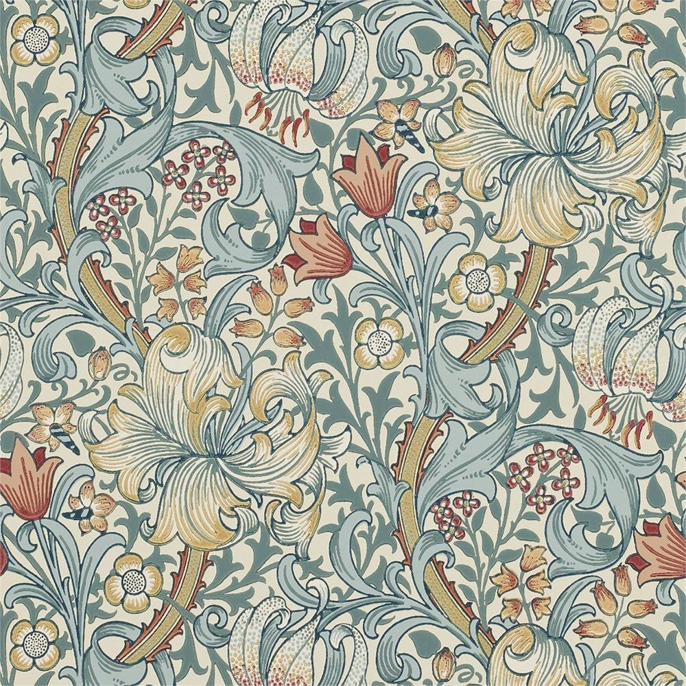 216461 Golden Lily The Craftsman Wallpaper By Morris & Co