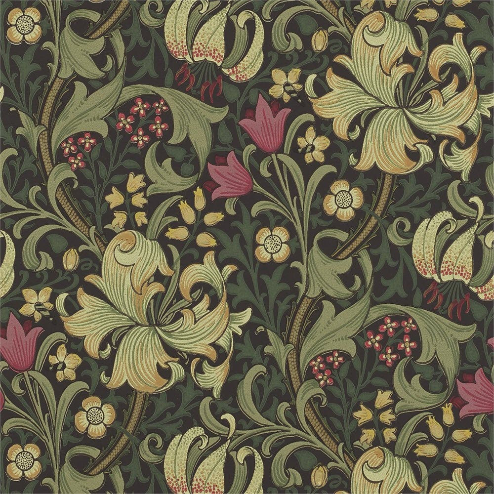 216463 Golden Lily The Craftsman Wallpaper By Morris & Co