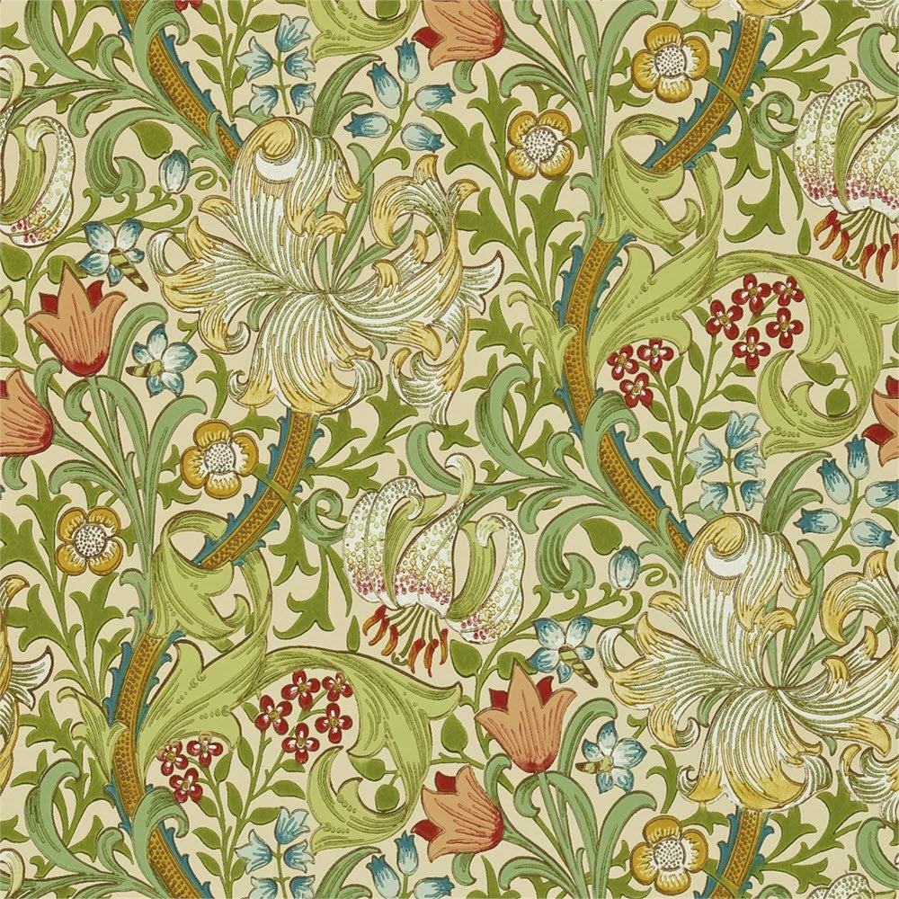216464 Golden Lily The Craftsman Wallpaper By Morris & Co
