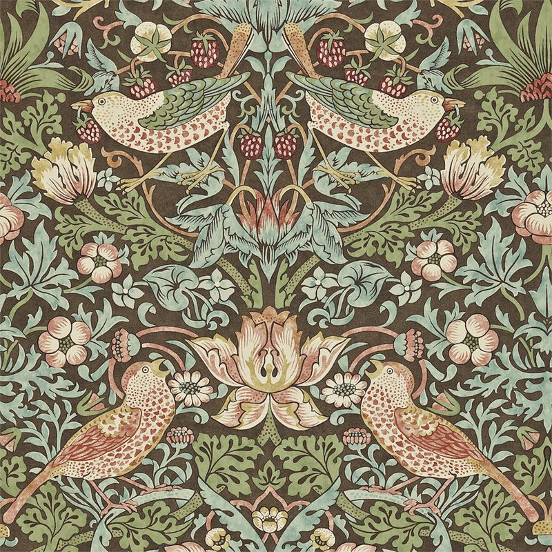 216477 Strawberry Thief The Craftsman Wallpaper By Morris & Co