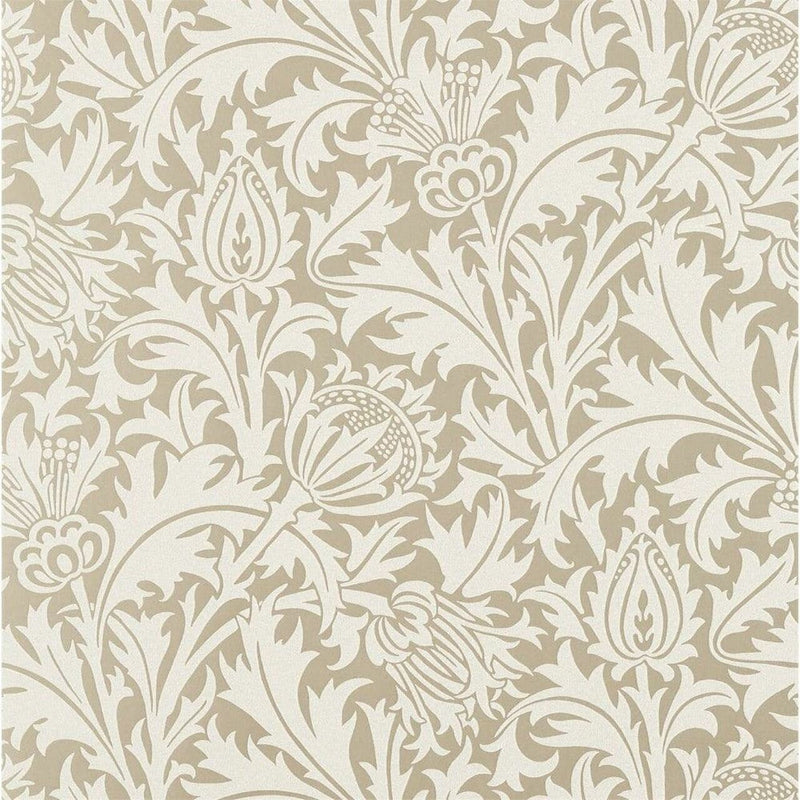 216548 Pure Thistle ( Beaded) Pure Morris North Wallpaper By Morris & Co