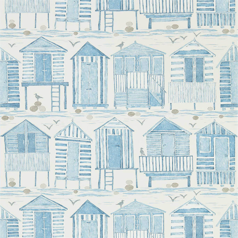 216560 ( DCOA216560 ) Beach Huts Port Isaac Wallpaper By Sanderson Home