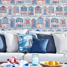 216561 ( DCOA216561 ) Beach Huts Port Isaac Wallpaper By Sanderson Home