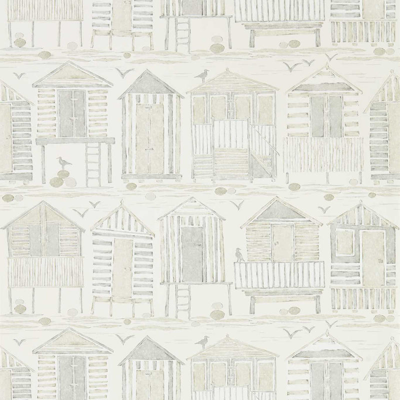 216561 ( DCOA216561 ) Beach Huts Port Isaac Wallpaper By Sanderson Home