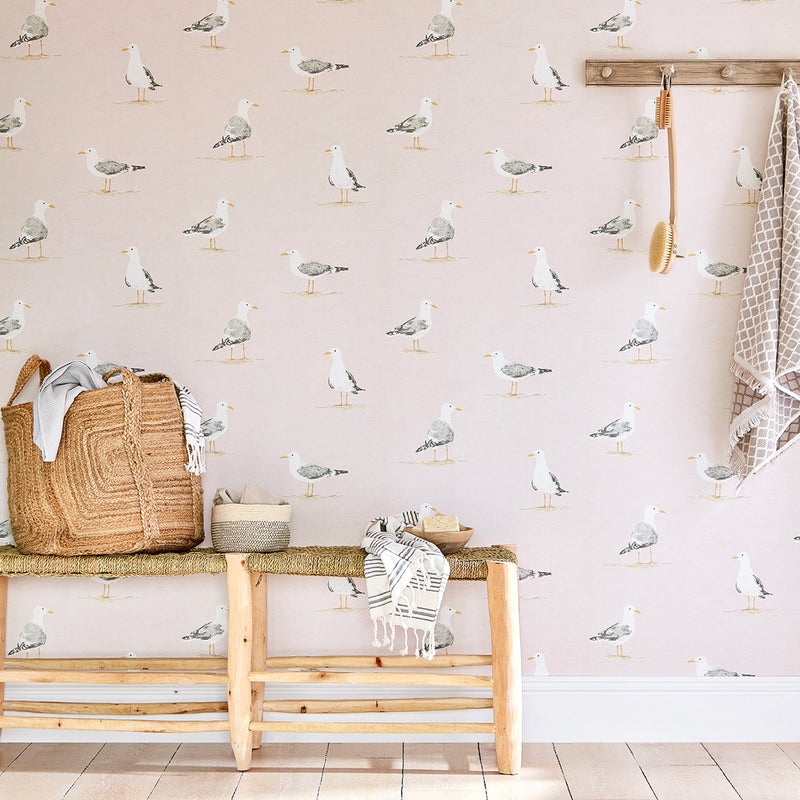 216562 ( DCOA216562 ) Shore Birds Port Isaac Wallpaper By Sanderson Home
