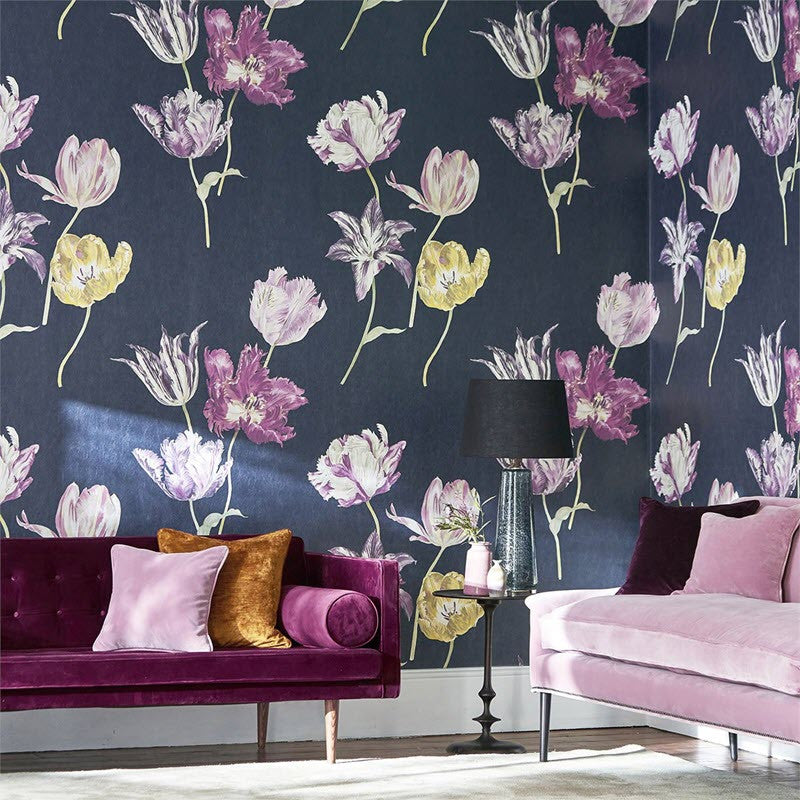 Tulipomania Glasshouse Wallpaper By Sanderson