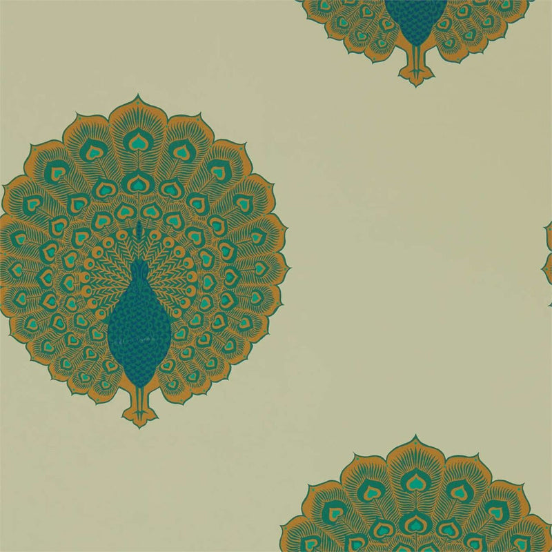 216757 Kalapi Peacock Caspian Wallpaper by Sanderson