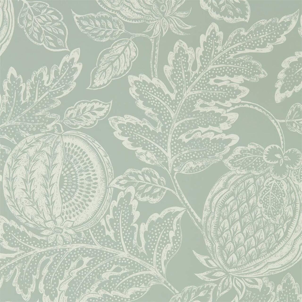 216761 Cantaloupe English Grey Caspian Wallpaper by Sanderson