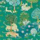 Pamir Garden Teal-Peacock Caspian Wallpaper by Sanderson