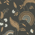 Hakimi Ebony Caspian Wallpaper by Sanderson