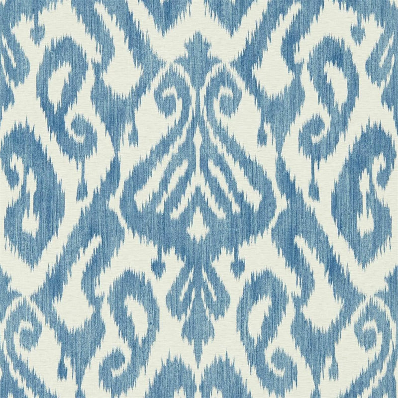 216781 Kasuri Indigo Caspian Wallpaper by Sanderson