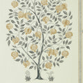 Anaar Tree Charcoal-Gold Caspian Wallpaper by Sanderson