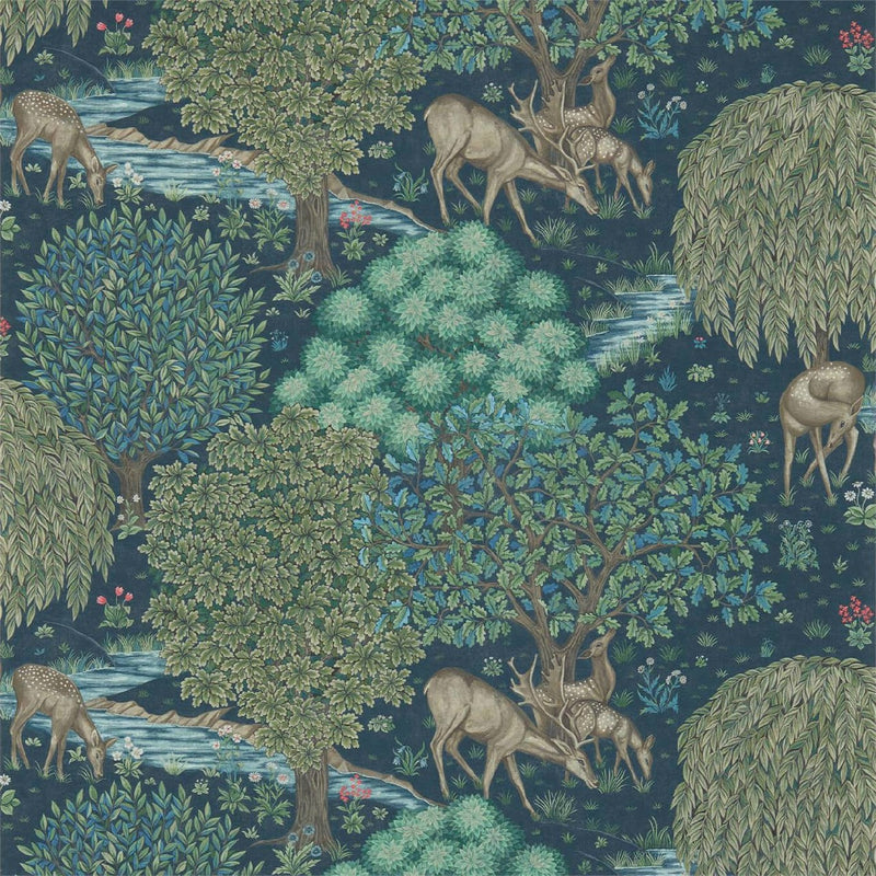216813 The Brook Compilation Wallpaper By Morris & Co