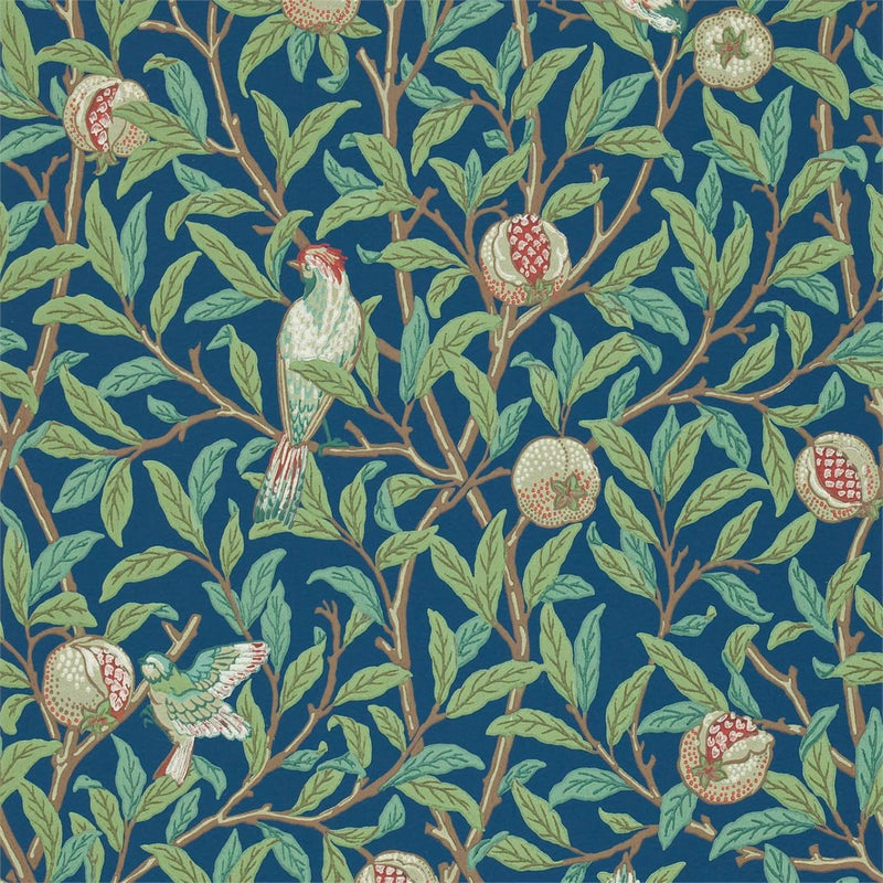 216815 Bird & Pomegranate Compilation Wallpaper By Morris & Co