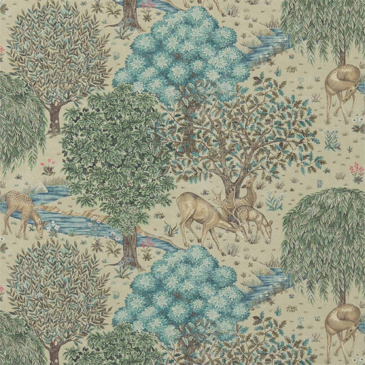 216821 The Brook Compilation Wallpaper By Morris & Co