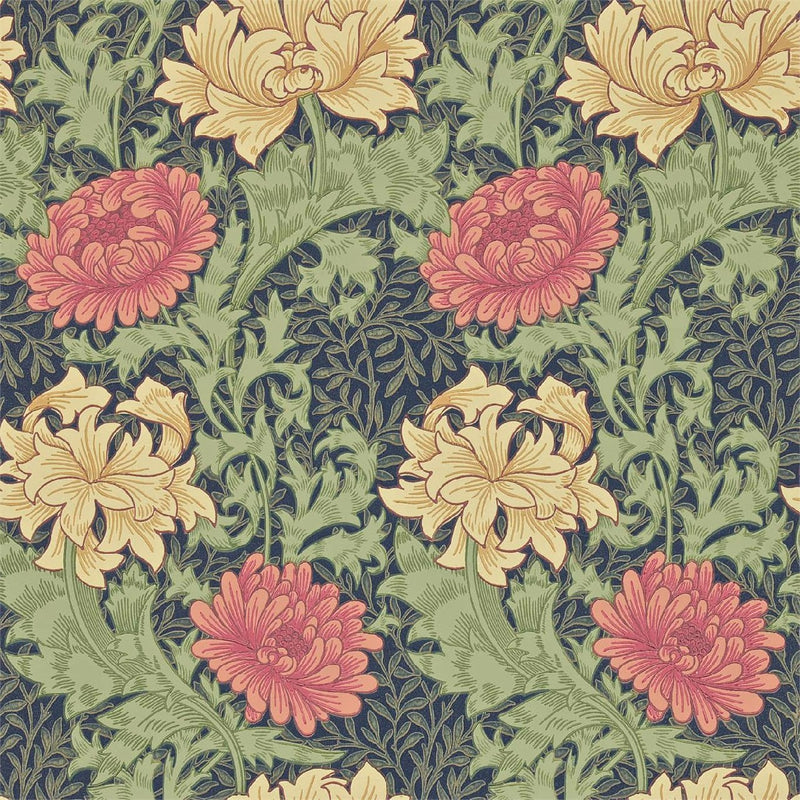 216854 Chrysanthemum Compilation Wallpaper by Morris & Co