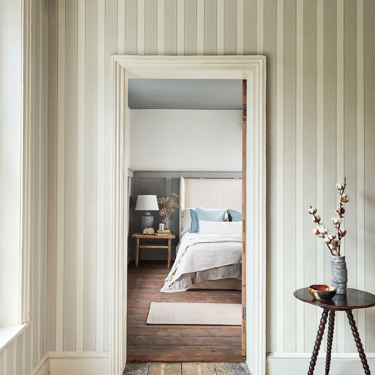 Sonning Stripe Littlemore Wallpaper by Sanderson