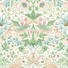 217061 Simply Strawberry Thief Simply Morris Wallpaper By Morris & Co