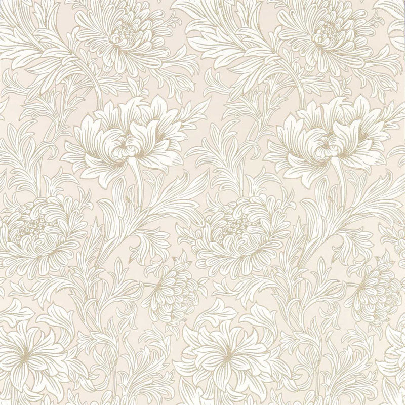 217070 Chrysanthemum Toile Simply Morris Wallpaper By Morris & Co
