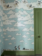 217292 Mickey In The Clouds Mural Disney Home Wallpaper by Sanderson